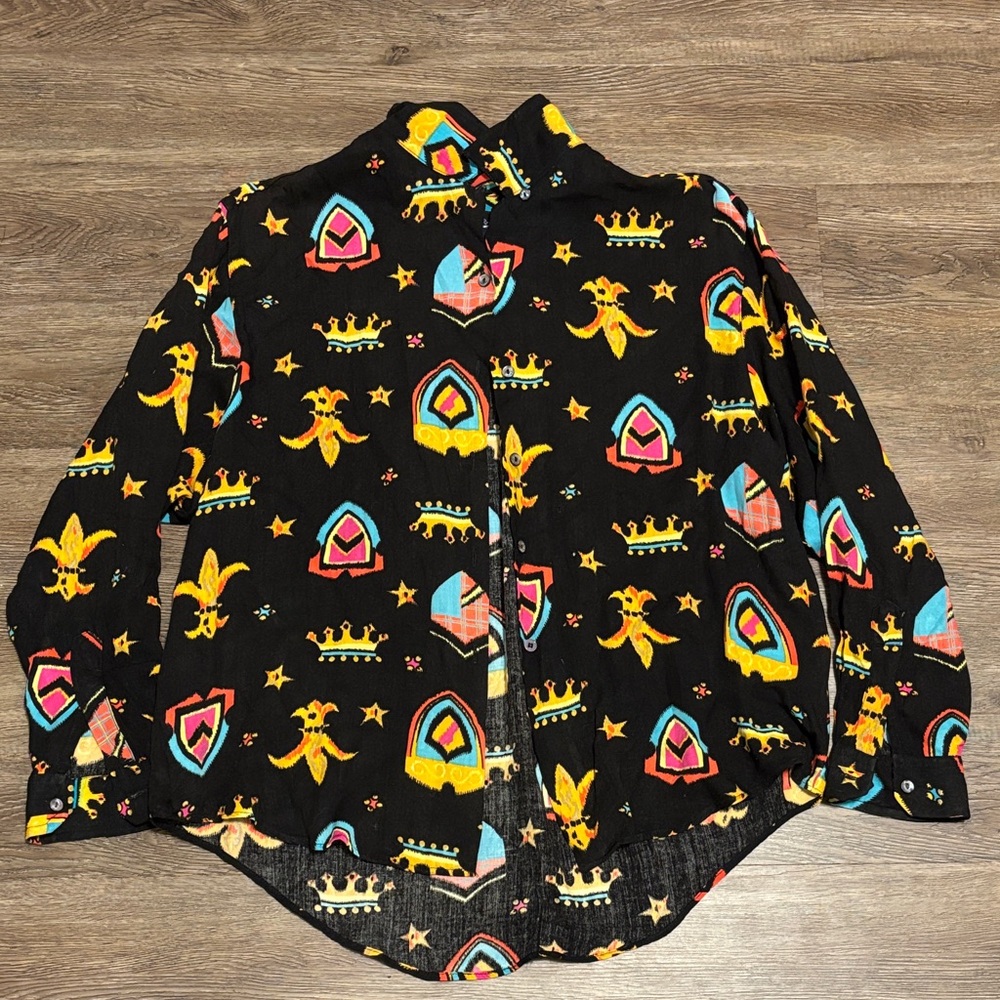 women’s black dockers button down dress shirt